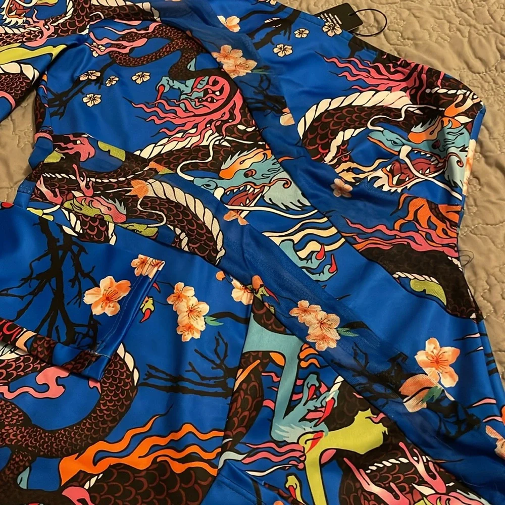 Blue Dragon Jumpsuit (one piece) - Picture 3 of 8